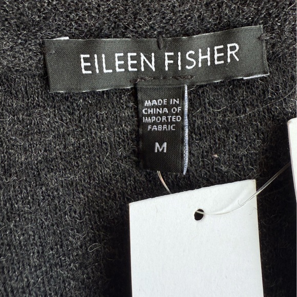 NEW Eileen Fisher 100% Wool Midi Dress size Medium in Charcoal - Picture 8 of 10